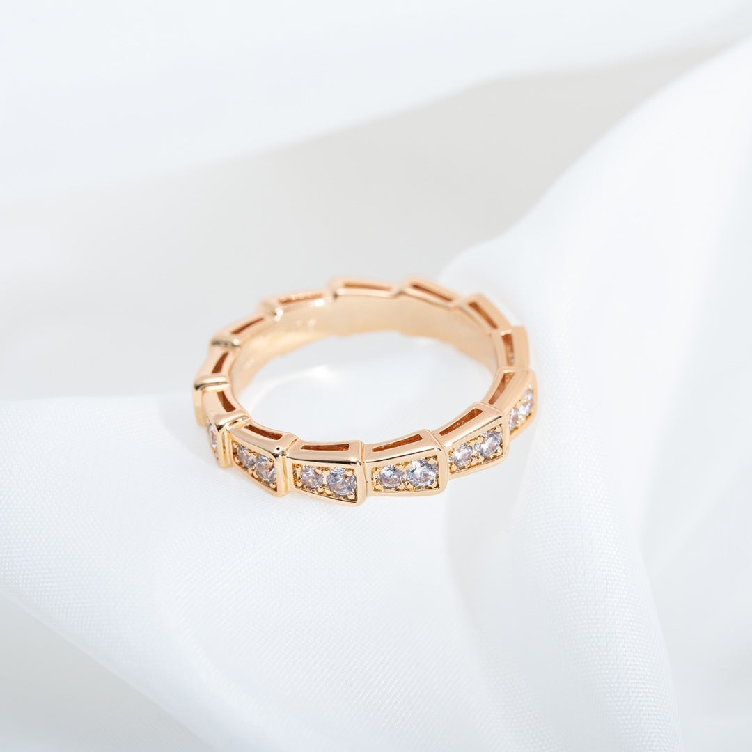 [AURORA]SERPENTI RING ROTGOLD DIAMANTEN 3MM