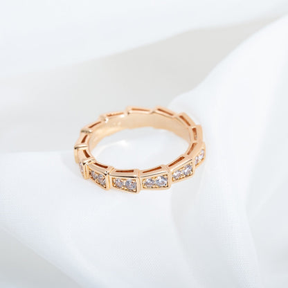 [AURORA]SERPENTI RING ROTGOLD DIAMANTEN 3MM