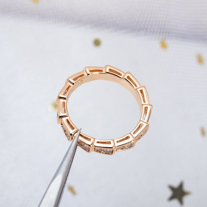 [AURORA]SERPENTI RING ROTGOLD DIAMANTEN 3MM
