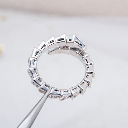 [AURORA]SERPENTI RING SILBER DIAMANT GEPAART 4MM