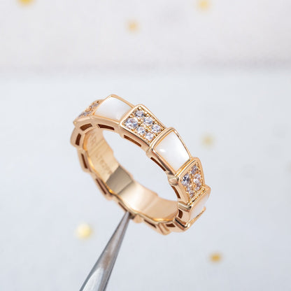 [AURORA]SERPENTI RING ROTGOLD MIT DIAMANTEN 4MM