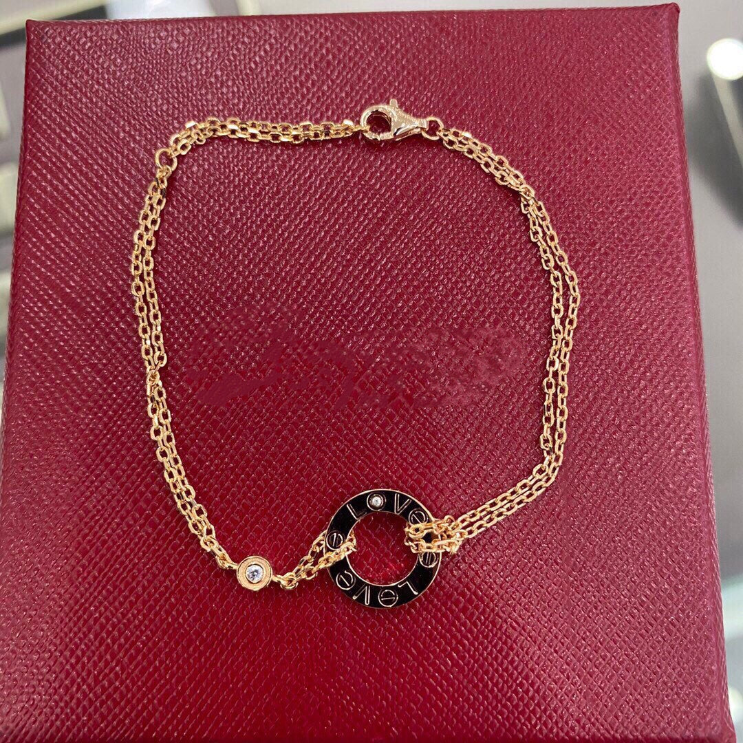 [AURORA]LOVE BRACELET 2 DIAMOND