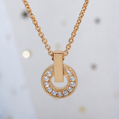 [AURORA]GARI HALSKETTE ROTGOLD DIAMANT