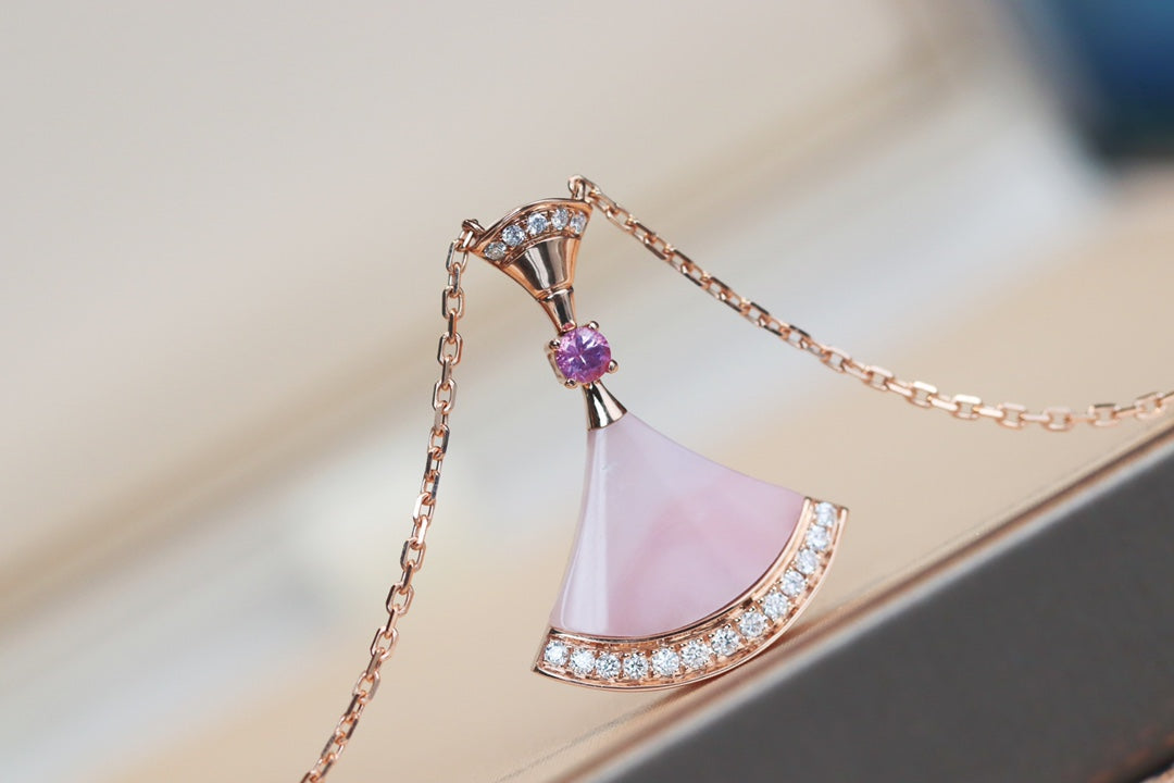 [AURORA]DREAM HALSKETTE ROSA MOP DIAMANT
