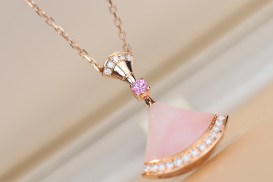 [AURORA]DREAM HALSKETTE ROSA MOP DIAMANT