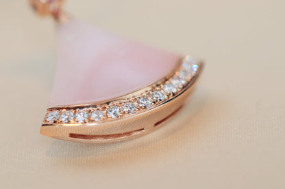 [AURORA]DREAM HALSKETTE ROSA MOP DIAMANT