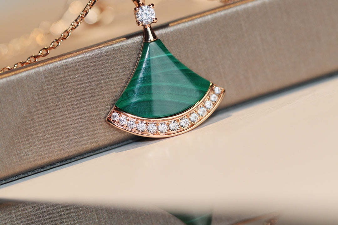 [Aurora]DREAM NECKLACE MALACHITE DIAMOND