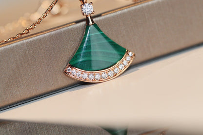 [Aurora]DREAM NECKLACE MALACHITE DIAMOND