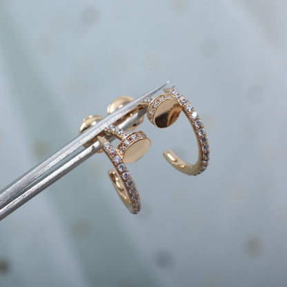[AURORA]JUSTE イヤリング 12.75mm ピンクゴールド ダイヤモンド