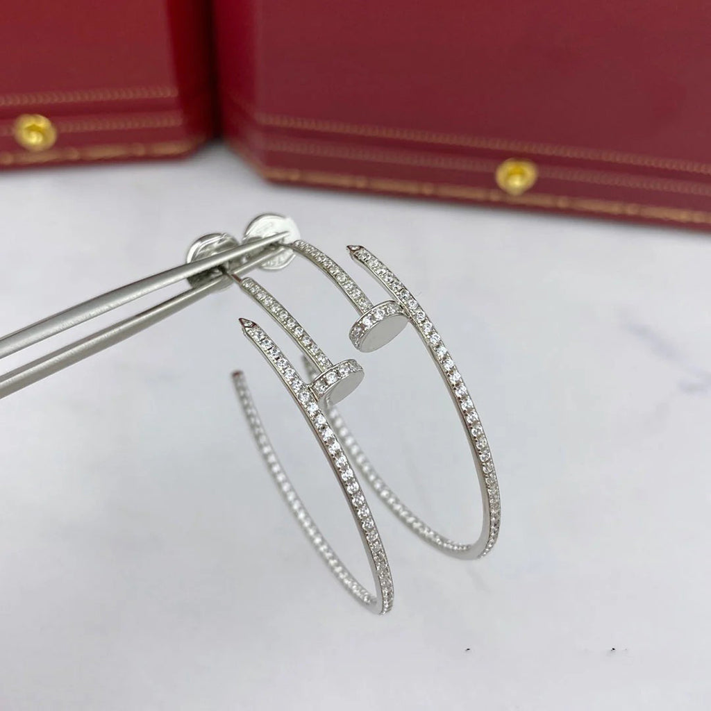 [AURORA]JUSTE FULL DIAMOND LARGE EARRINGS