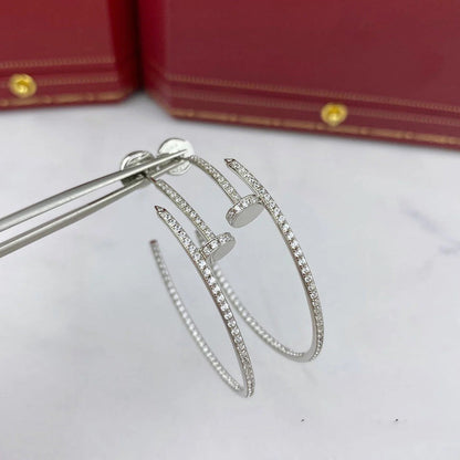 [AURORA]JUSTE FULL DIAMOND LARGE EARRINGS