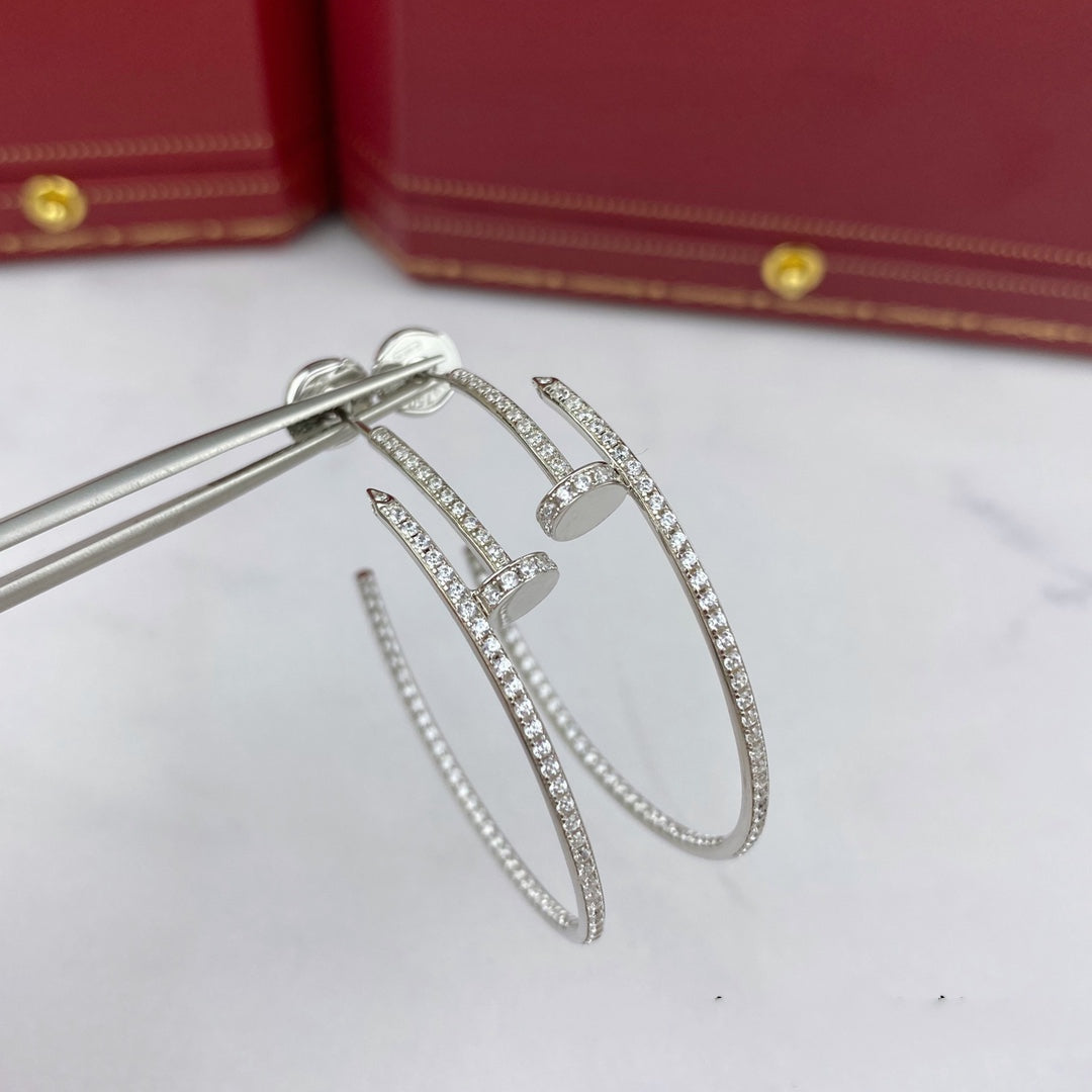 [Aurora]JUSTE EARRINGS FULL DIAMONDS 1.8MM
