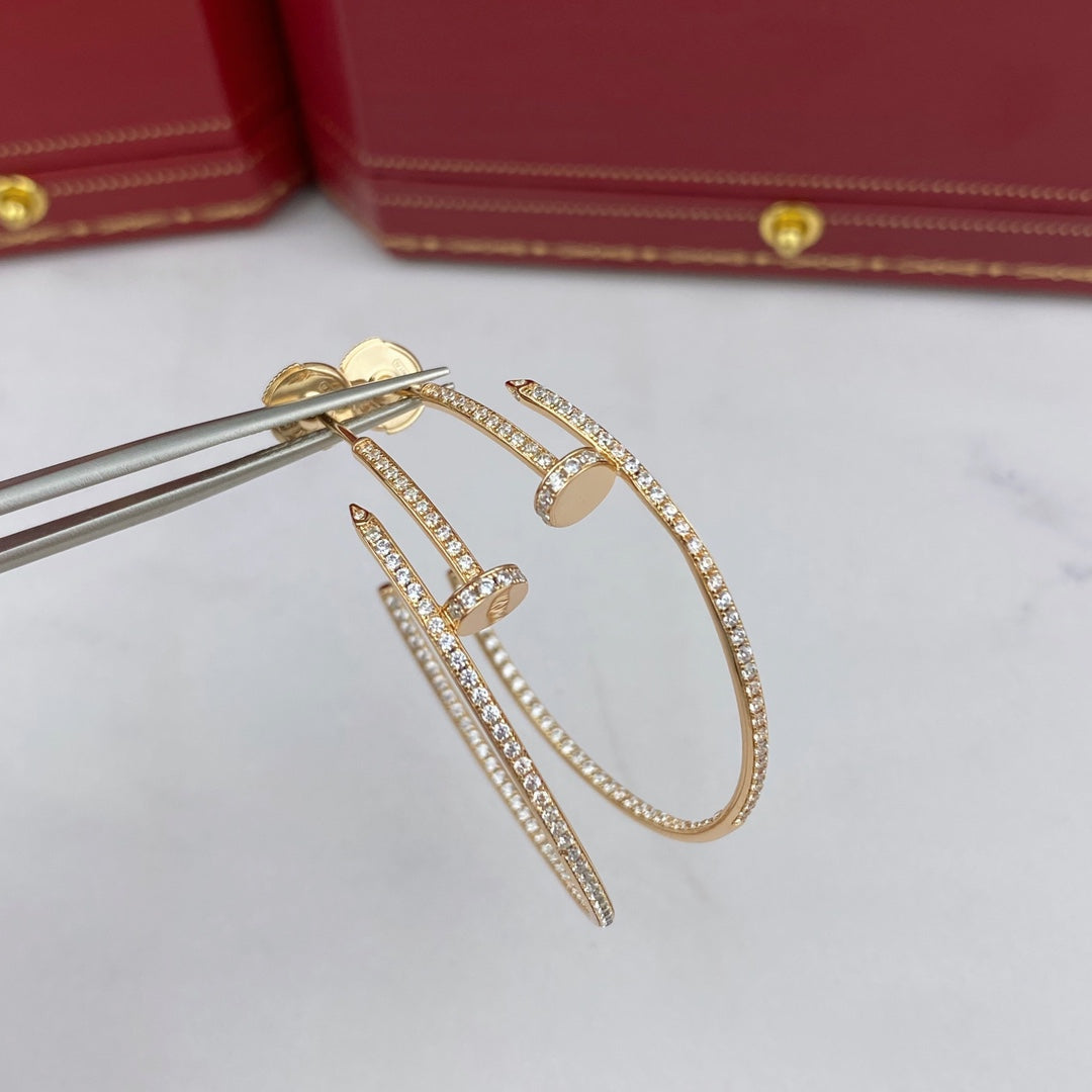 [Aurora]JUSTE EARRINGS FULL DIAMONDS 1.8MM