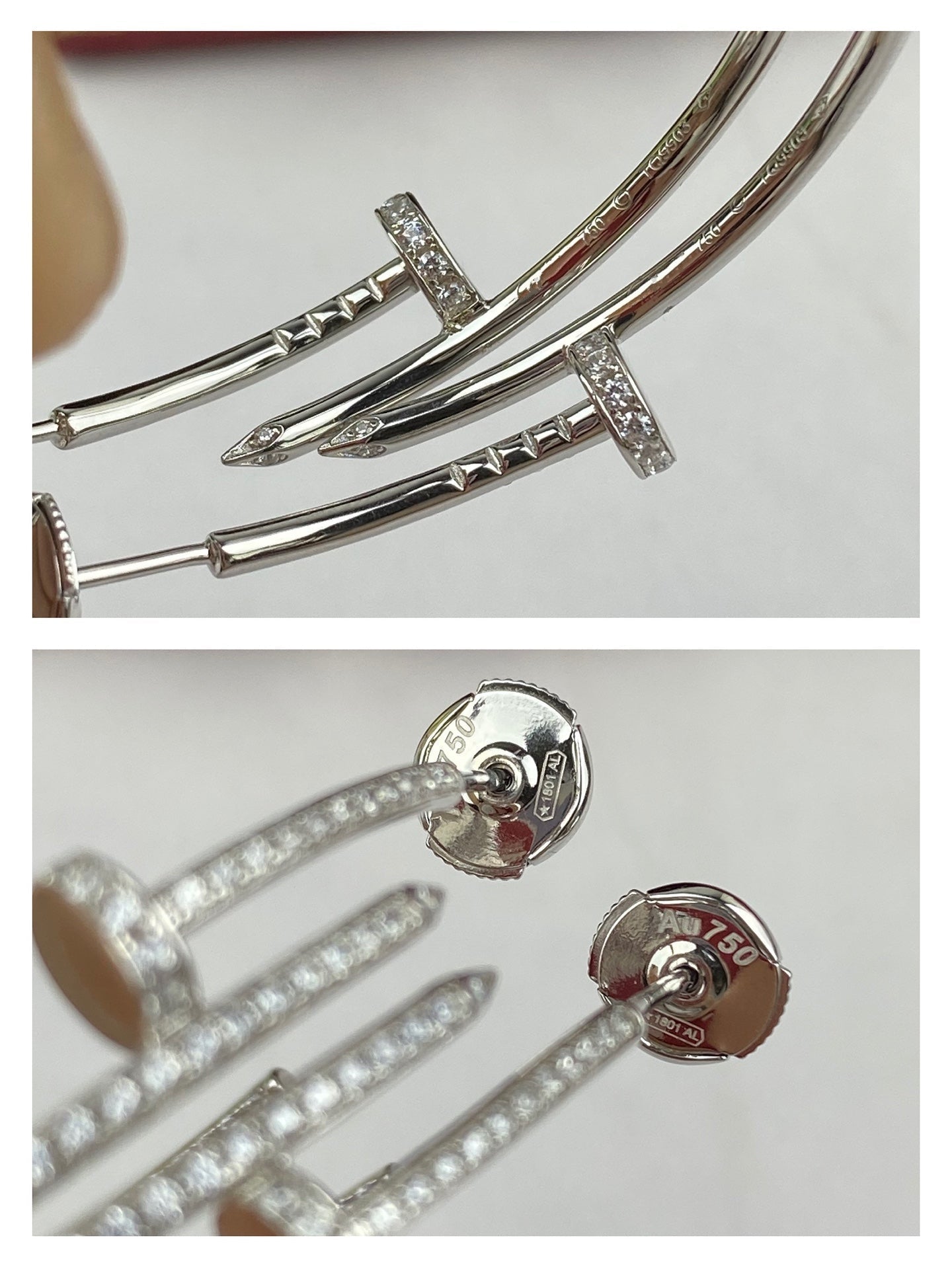 [Aurora]JUSTE EARRINGS FULL DIAMONDS 1.8MM