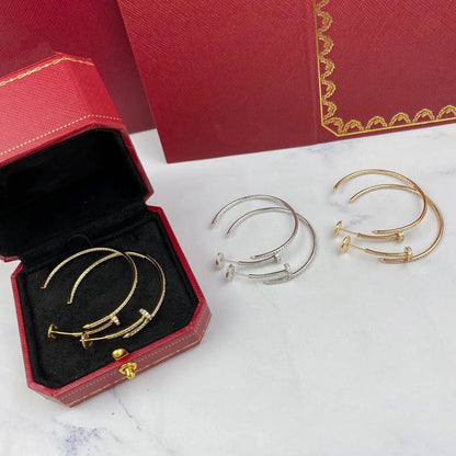 [AURORA]JUSTE FULL DIAMOND LARGE EARRINGS