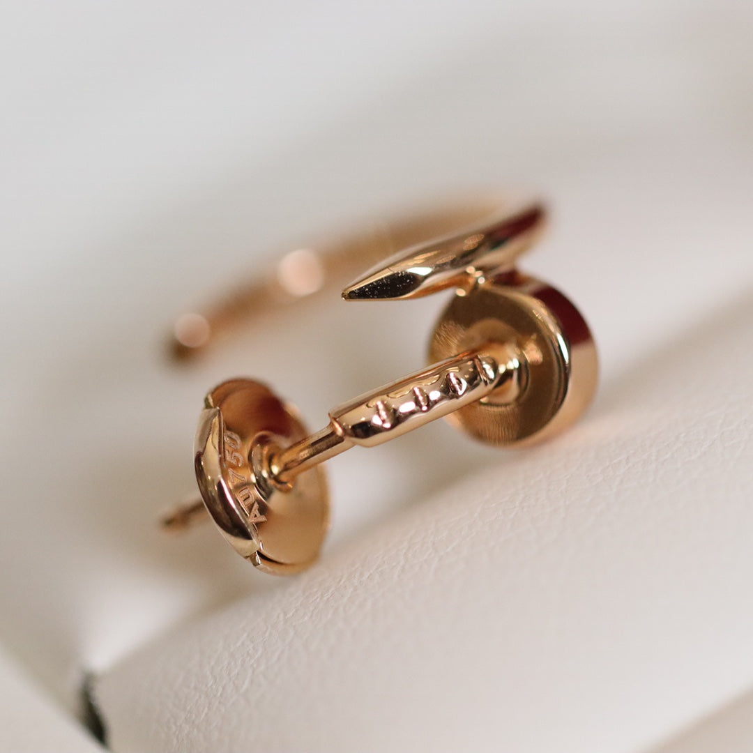 [Aurora]JUSTE EARRINGS PINK GOLD