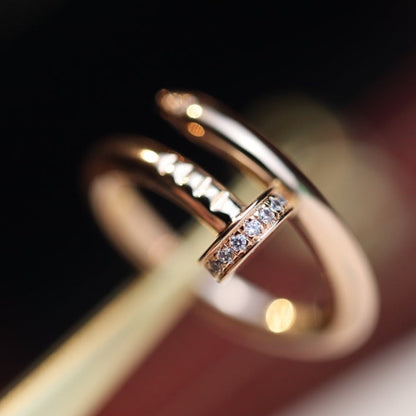 [Aurora]JUSTE RING 2.65MM PINK GOLD DIAMOND