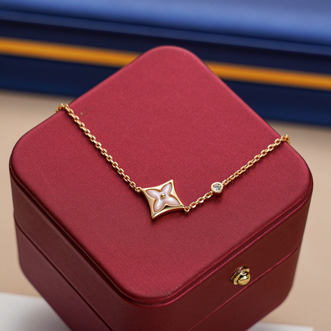 [Aurora]STAR 1 DIAMOND PINK GOLD BRACELET