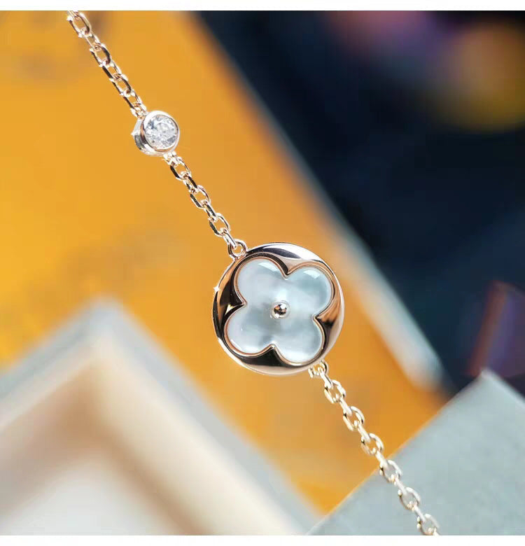 [Aurora]SUN MOP GOLD 1 DIAMOND NECKLACE