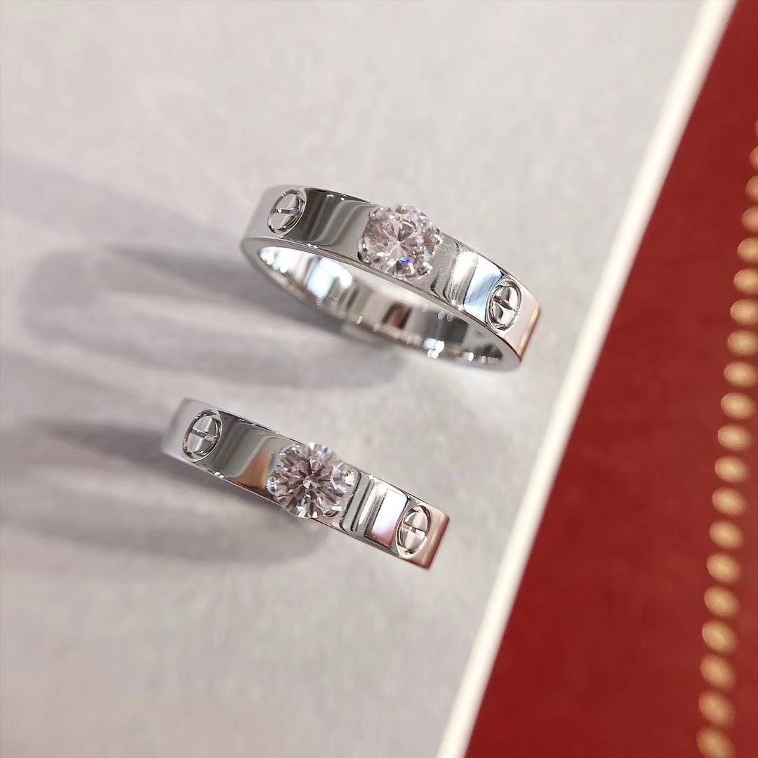 [AURORA]LOVE RING 3.6MM 1 BIG DIAMOND