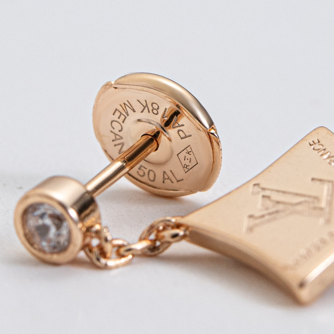 [Aurora]STAR DIAMONDS EARRINGS GOLD