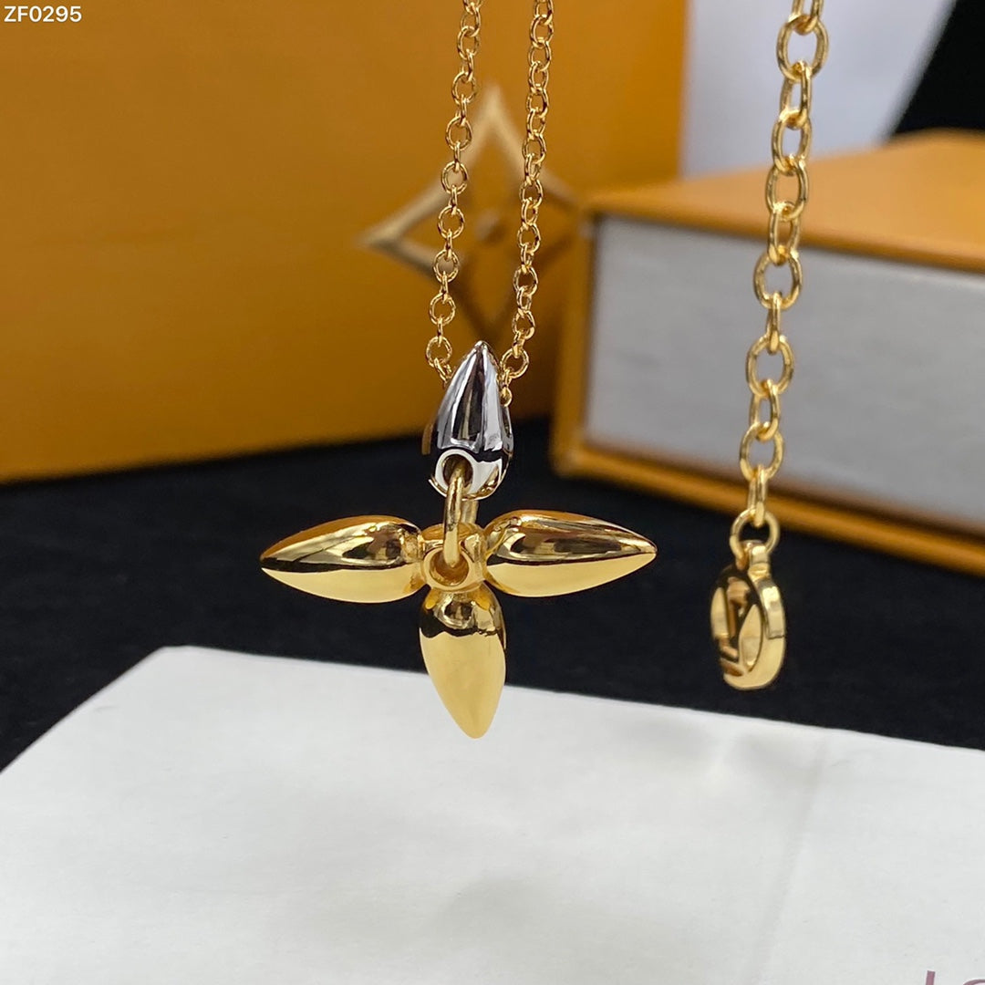 [Aurora]LOUISETTE PEDANT GOLD NECKLACE