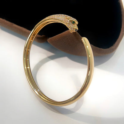 [AURORA] PANTHERE GOLD DIAMANT OFFENES ARMBAND