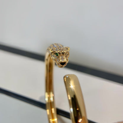 [AURORA] PANTHERE GOLD DIAMANT OFFENES ARMBAND