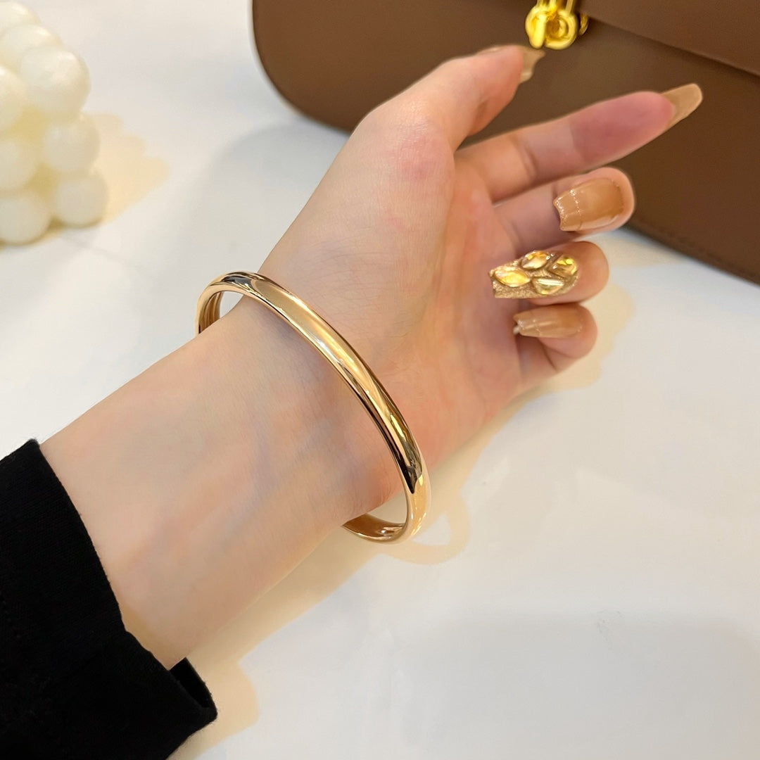[Aurora]PANTHERE GOLD DIAMOND OPEN BRACELET
