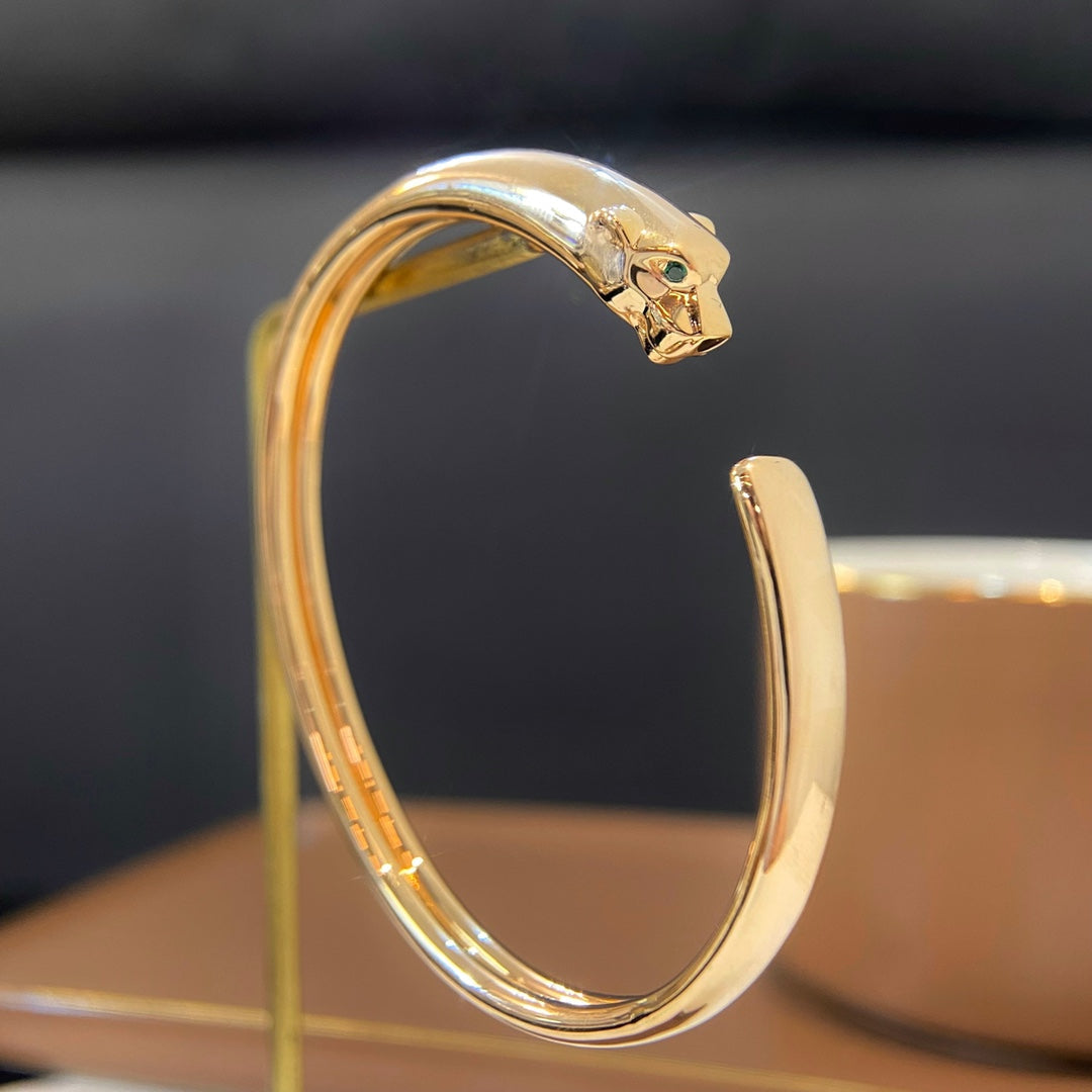 [Aurora]PANTHERE GOLD OPEN BRACELET