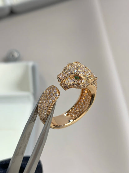[Aurora]PANTHERE PINK GOLD DIAMOND RING