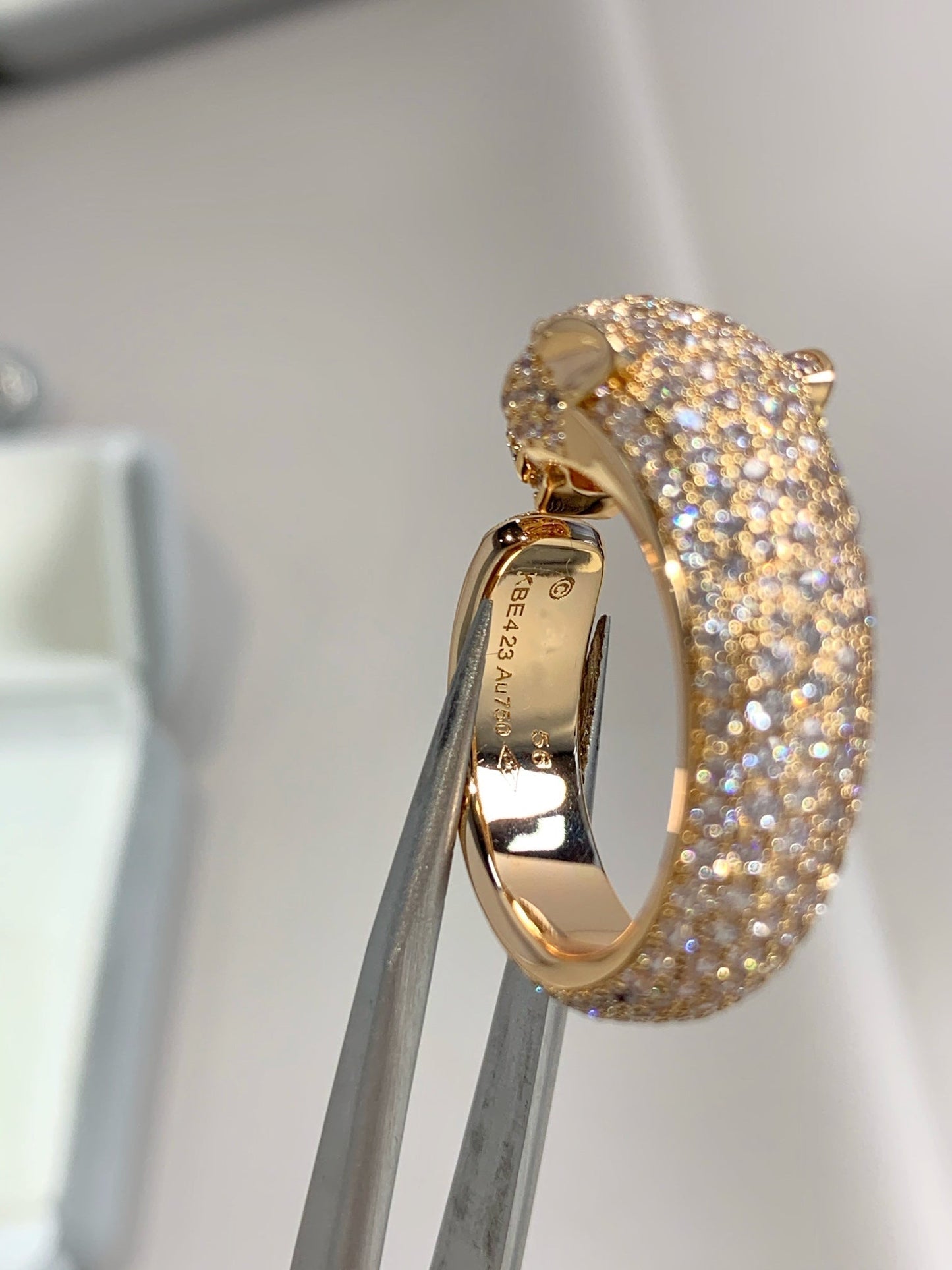 [Aurora]PANTHERE PINK GOLD DIAMOND RING