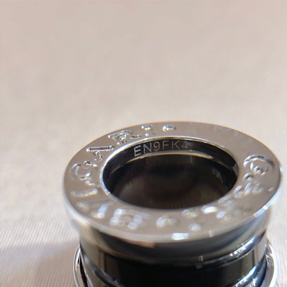 [Aurora]ZERO 1 BLACK CERAMIC SILVER NECKLACE
