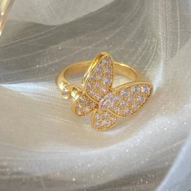[Aurora]BUTTERFLY DIAMOND RING
