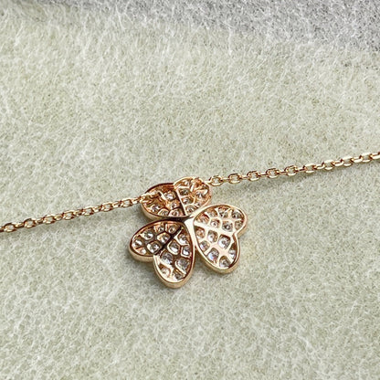 [Aurora]FLOWER DIAMOND NECKLACE