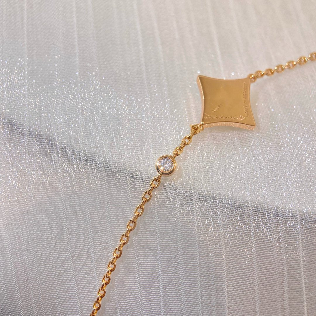 [Aurora]COLOR STAR CARNELIAN PINK GOLD DIAMOND BRACELET