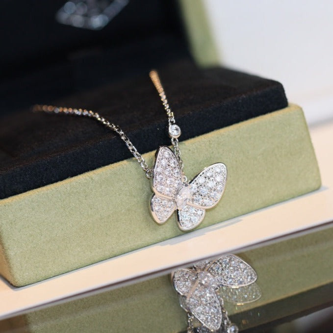 [Aurora]BUTTERFLY DIAMOND NECKLACE
