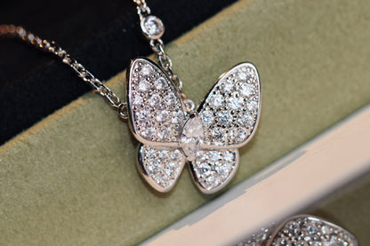 [Aurora]BUTTERFLY DIAMOND NECKLACE