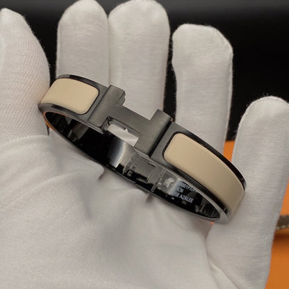 [AURORA]Hブレスレット 12mm ブラックベージュ セラミック