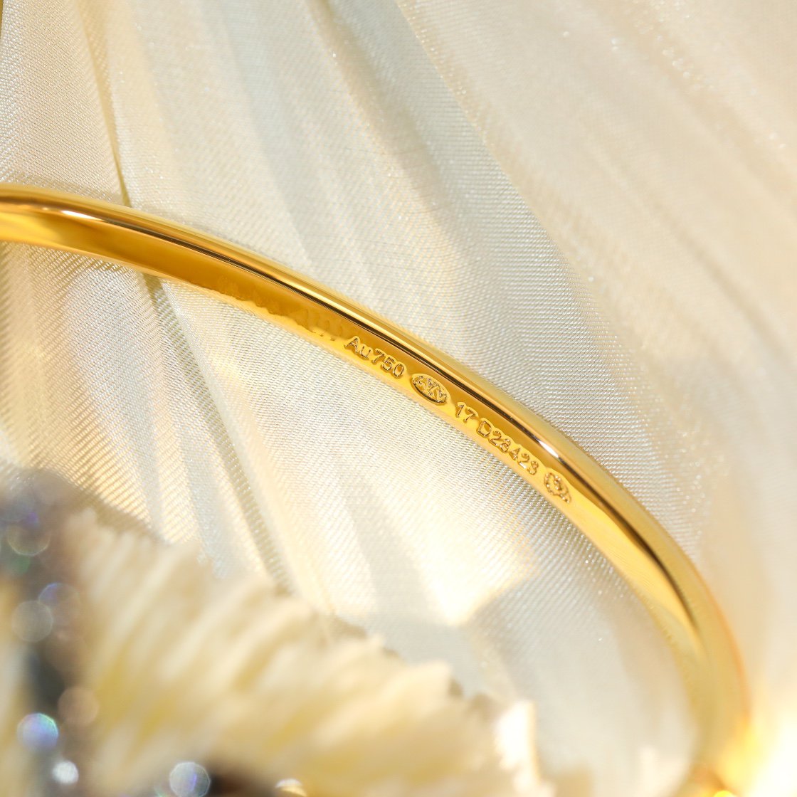 [Aurora]VOLTE UPSITE DOWN GOLD DIAMOND BRACELET