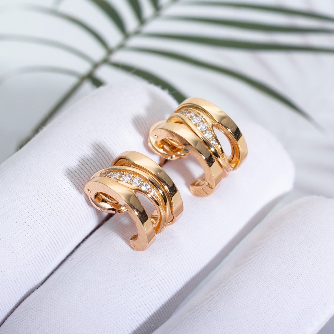 [Aurora]ZERO 1 PINK GOLD DIAMONDS EARRINGS