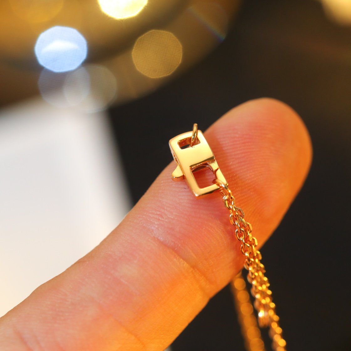 [Aurora]STAR AND SUN DIAMOND PINK GOLD NECKLACE