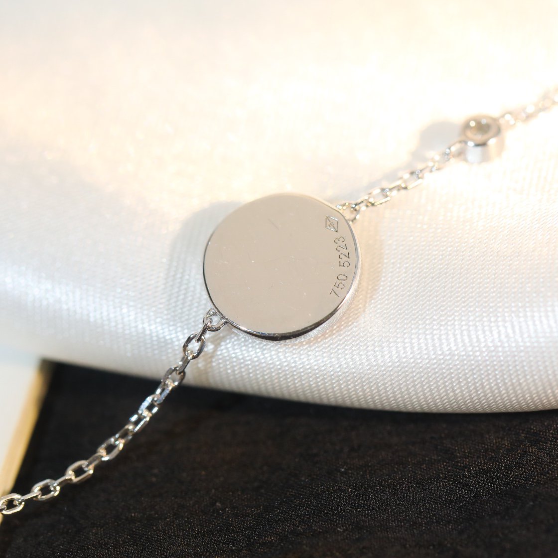 [Aurora]SUN MOTIF PINK MOP SILVER BRACELET
