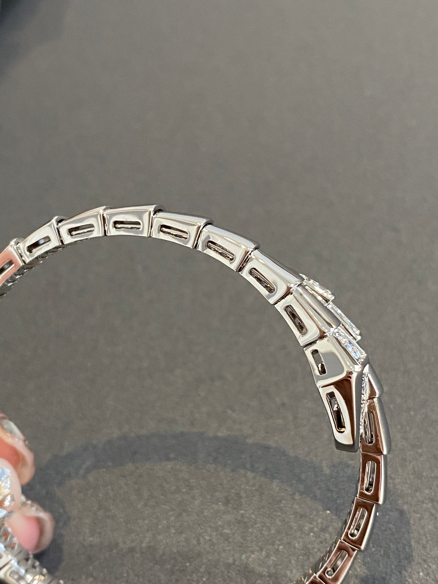 [Aurora]SERPENTI BRACELET DIAMONDS SILVER