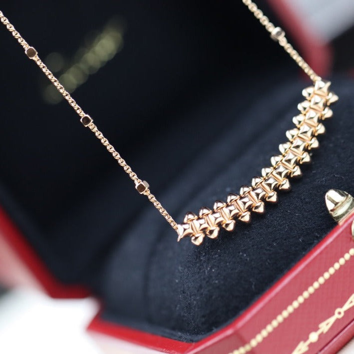 [Aurora]CLASH PINK GOLD NECKLACE