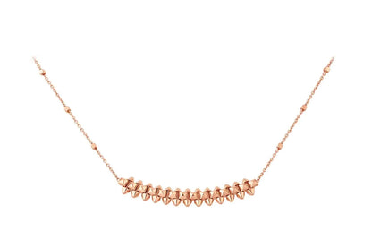 [Aurora]CLASH PINK GOLD NECKLACE