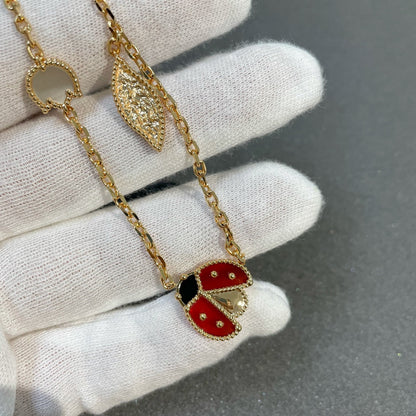 [Aurora]LUCKY SPRING 15 MOTIFS GOLD NECKLACE