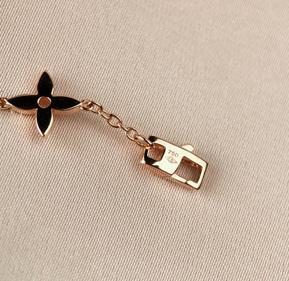[Aurora]STAR AND SUN 7 MOTIFS GOLD BRACELET