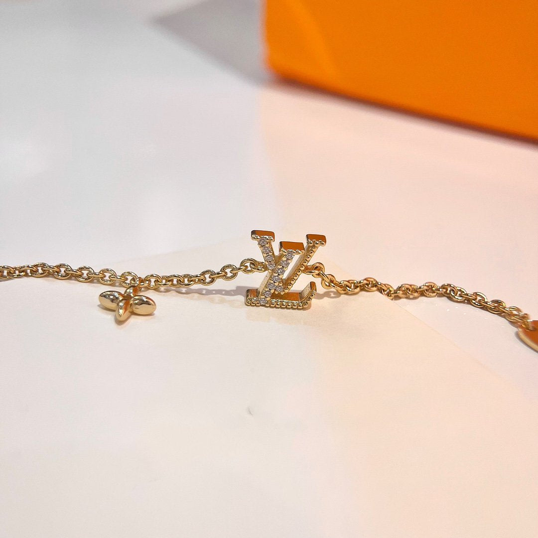 [Aurora]LOGO STAR MOTIF GOLD BRACELET