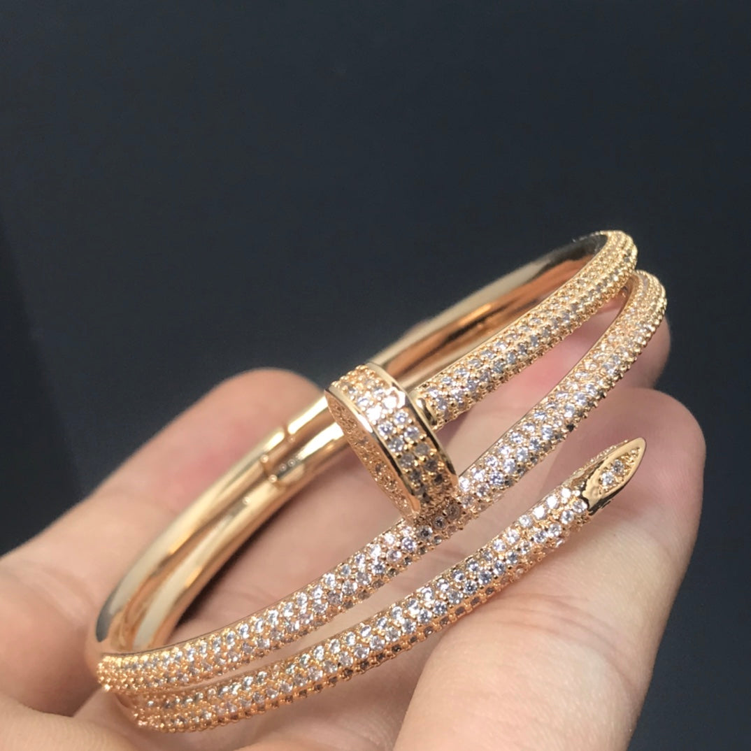 [AURORA]JUSTE ブレスレット 3.5MM 2列 ダイヤモンド